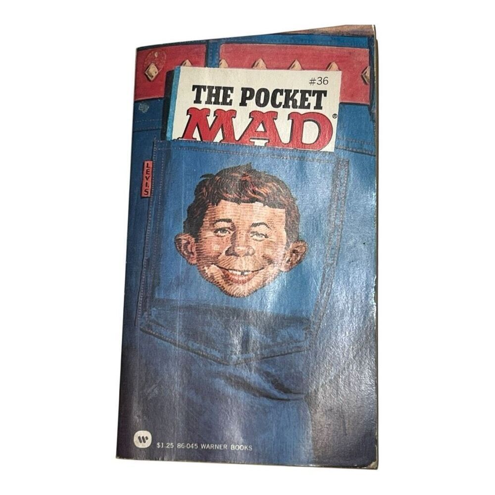 Warner Books The Pocket Mad Isn't Only For The Hip! Comedy Paperback Book 1st